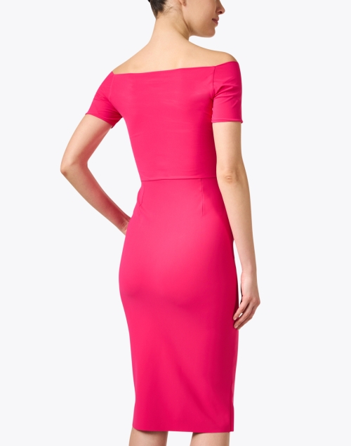 Back image - Chiara Boni La Petite Robe - Silveria Pink Off The Shoulder Dress