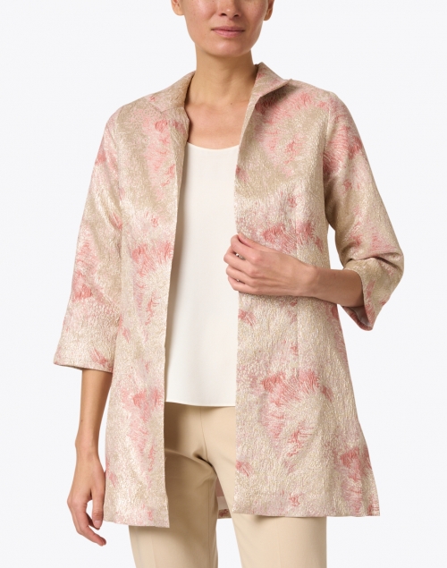 Front image - Connie Roberson - Rita Pink and Brushed Gold Printed Jacket
