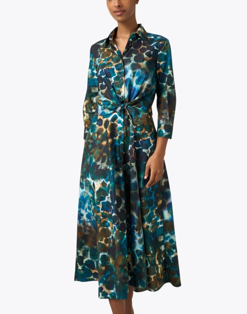 Front image - Sara Roka - Dralla Multi Print Shirt Dress