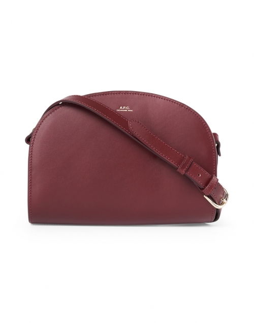 Product image - A.P.C. - Wine Demi Lune Leather Crossbody Bag