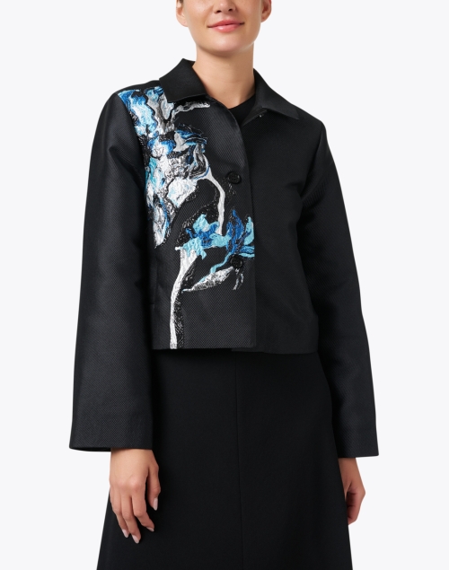 Front image - Stine Goya - Kiana Black Jacquard Jacket