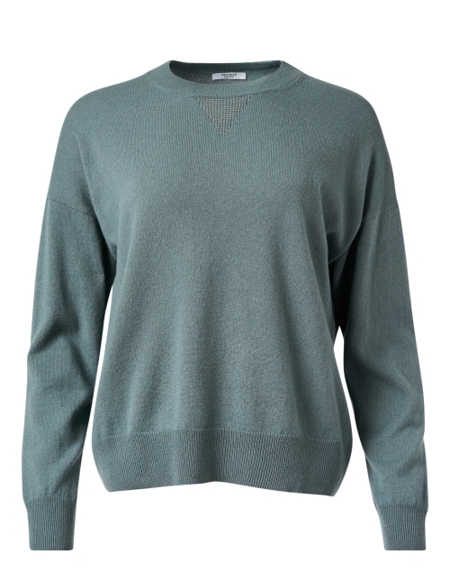 Product image - Peserico - Green Wool Silk Cashmere Sweater