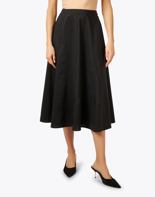 Front image - Hinson Wu - Carolyn Black Midi Skirt