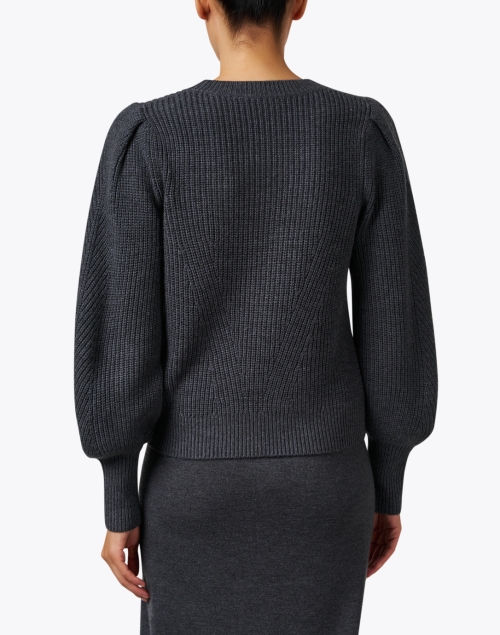 Back image - Repeat Cashmere - Grey Wool Sweater