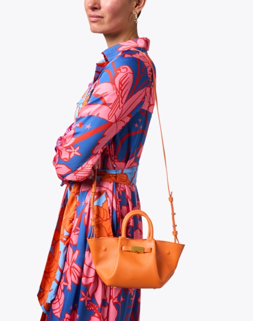 Look image - DeMellier - Mini New York Orange Leather Bag