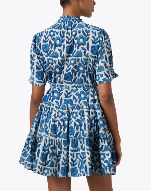 Back image - Apiece Apart - Las Alturas Blue Print Dress