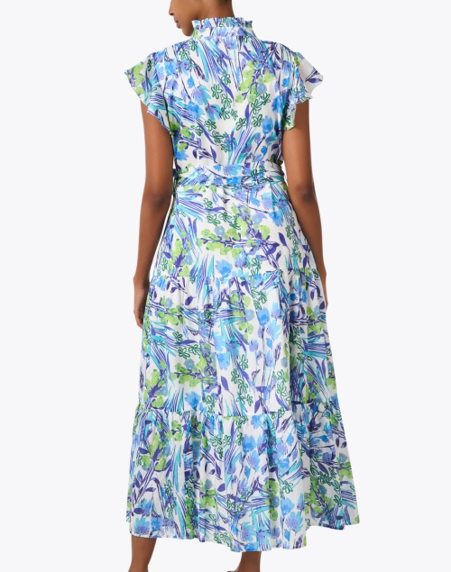 Back image - Jude Connally - Mirabella Multi Abstract Print Cotton Dress