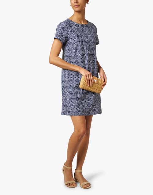 Ella Navy Print Dress