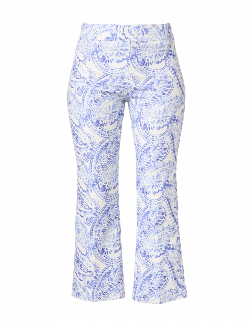 Product image - Avenue Montaigne - Leo Blue and White Paisley Print Pull On Pant