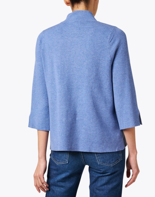Back image - J'Envie - Blue Heather Knit Jacket
