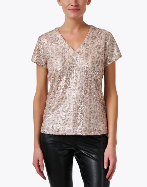 Front image - Jude Connally - Winnie Sequin Leopard Top