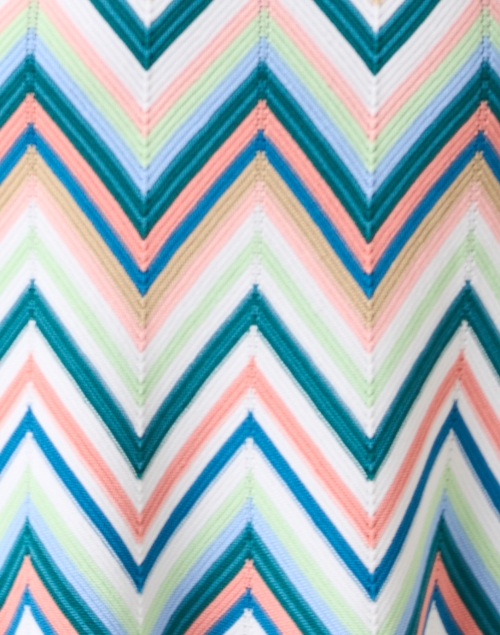 Fabric image - Shoshanna - Leia Multicolored Chevron Knit Dress