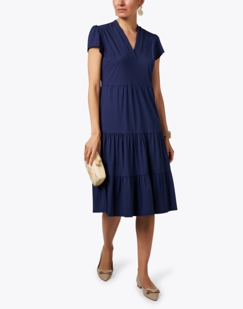 Libby Navy Tiered Dress