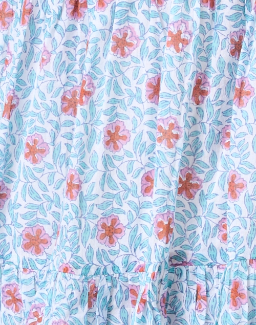 Fabric image - Oliphant - Villa Blue and Pink Print Cotton Dress