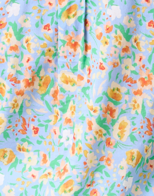 Fabric image - Ecru - Hudson Multi Floral Print Blouse