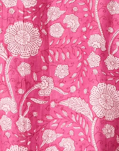 Fabric image - Oliphant - Pink Print Silk Cotton Top