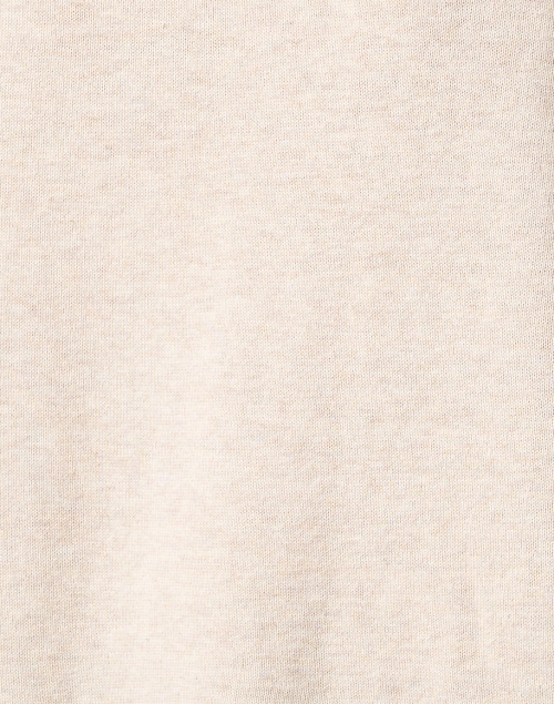 Fabric image - Lisa Todd - Beige Contrast Stripe Cotton Sweater