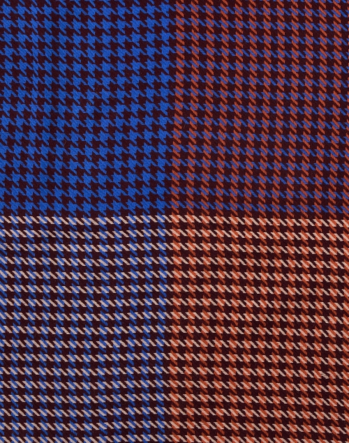 Fabric image - Jane Carr - Multi Houndstooth Print Wool Scarf