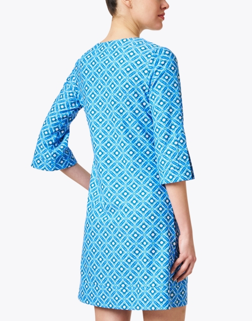 Back image - Jude Connally - Megan Blue Print Dress