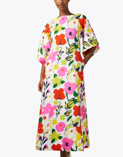 Front image - Frances Valentine - Spinnaker Multi Floral Cotton Maxi Dress