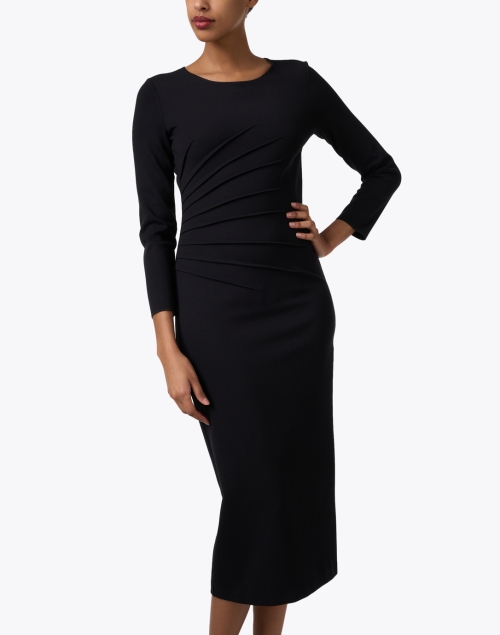 Front image - Emporio Armani - Black Ruched Dress