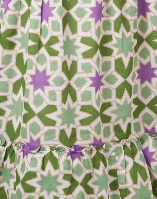 Fabric image - Banjanan - Bazaar Green Print Cotton Dress