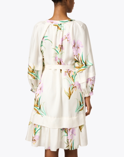 Back image - Kobi Halperin - Trace Ivory Floral Print Dress