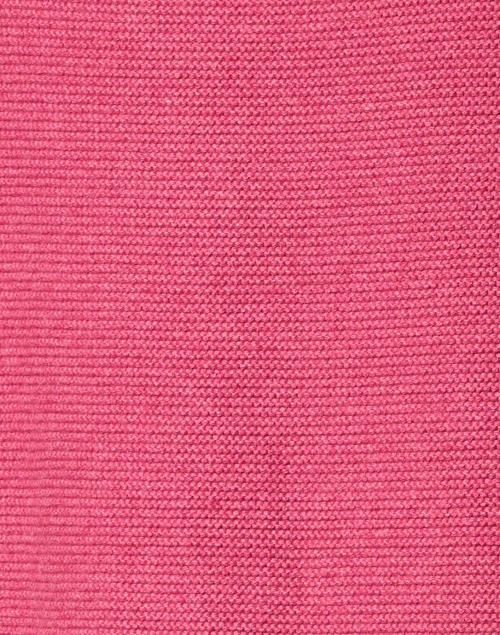 Kinross - Berry Pink Cotton Garter Stitch Sweater