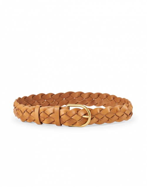 Product image - Loeffler Randall - Carson Timber Brown Woven Leather Belt