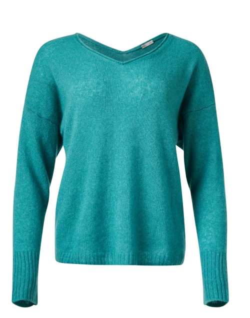 Product image - Margaret O'Leary - Teal Cashmere Silk Sweater