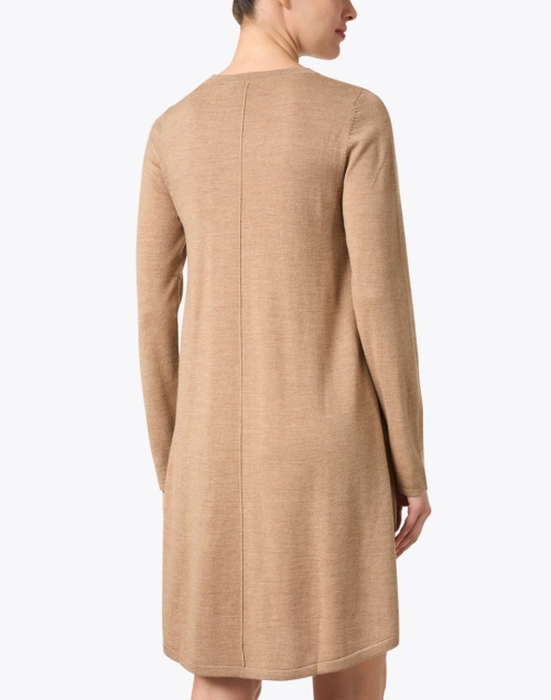 Back image - Repeat Cashmere - Camel Wool Swing Dress