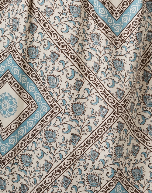 Fabric image - Momoni - Ilaria Cream Print Cotton Shirt Dress