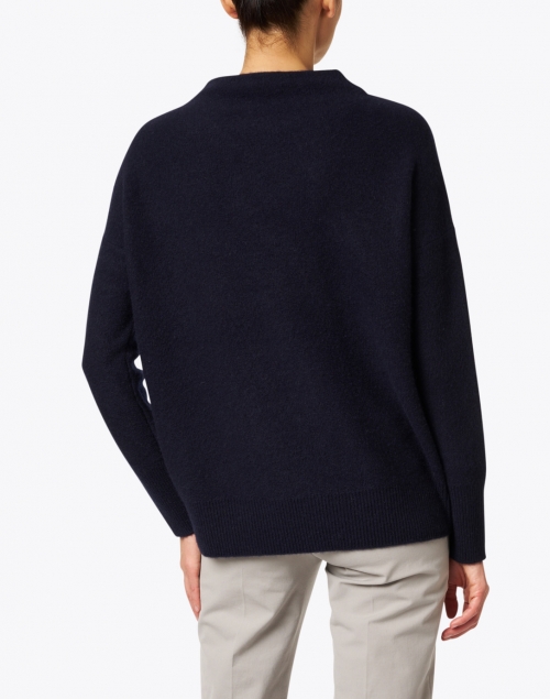 Back image - Vince - Navy Boiled Cashmere Sweater