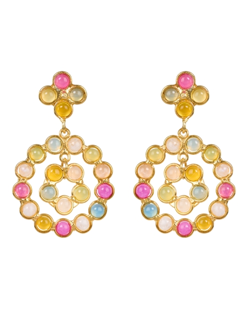 Product image - Sylvia Toledano - Gold Multi Stone Drop Earrings
