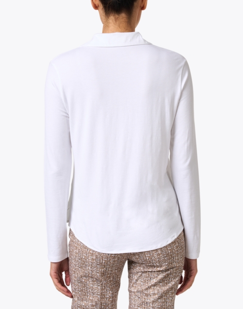 Back image - Majestic Filatures - White Button Down Shirt