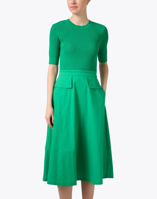 Front image - Shoshanna - Harriet Green Dress