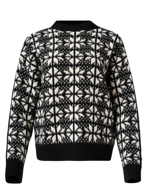 Product image - Weekend Max Mara - Black and White Tile Print Wool Sweater