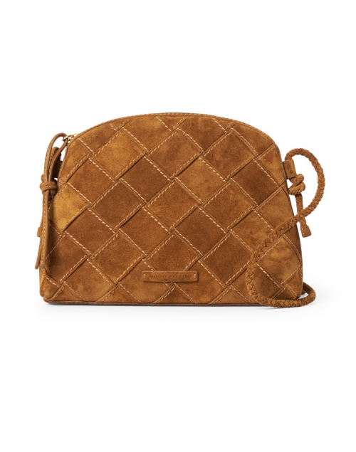 Product image - Loeffler Randall - Mallory Cacao Woven Suede Leather Crossbody Bag