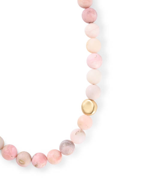 Fabric image - Deborah Grivas - Pink and Gold Beaded Necklace
