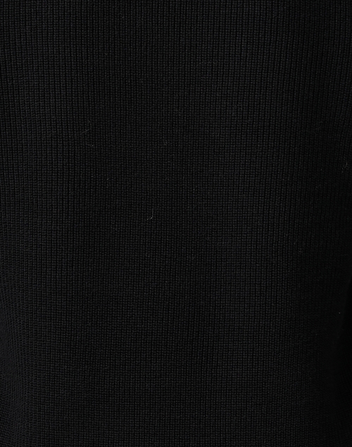 Fabric image - White + Warren - Black Cotton Silk Sweater