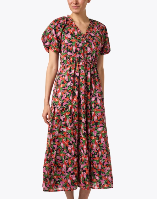 Front image - Banjanan - Poppy Floral Cotton Dress