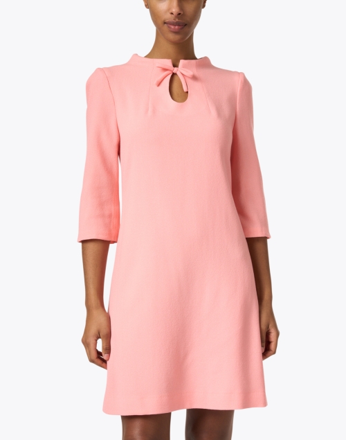 Front image - Jane - Adeline Pink Wool Crepe Dress