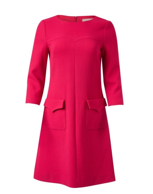 Product image - Jane - Nancy Red Wool Crepe Dress