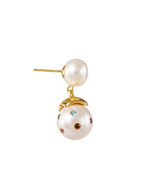 Back image - Lizzie Fortunato - Confetti Pearl Drop Earrings