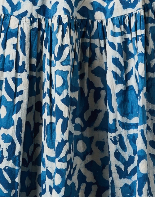 Fabric image - Apiece Apart - Mitte Blue Floral Midi Dress