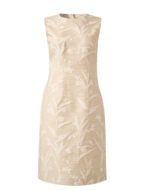 Product image - Lafayette 148 New York - Harpson Beige Jacquard Sheath Dress