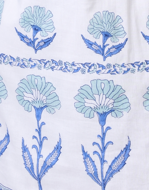 Fabric image - Bella Tu - Aster Blue Print Cotton Dress