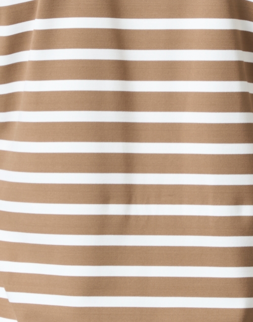 Fabric image - Saint James - Oural Brown and Ivory Striped Jersey Top