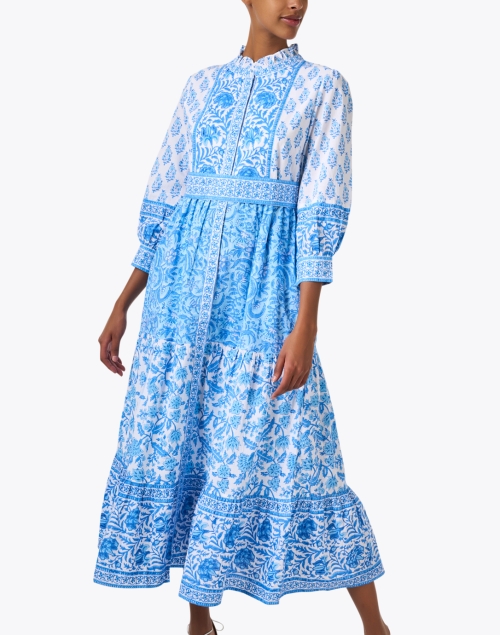 Front image - Pink City Prints - Gemma Blue Print Dress