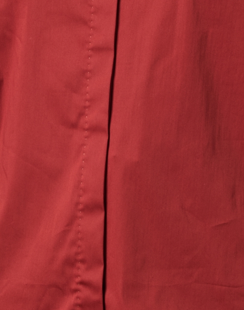 Fabric image - Le Sarte Pettegole - Red Stretch Cotton Shirt